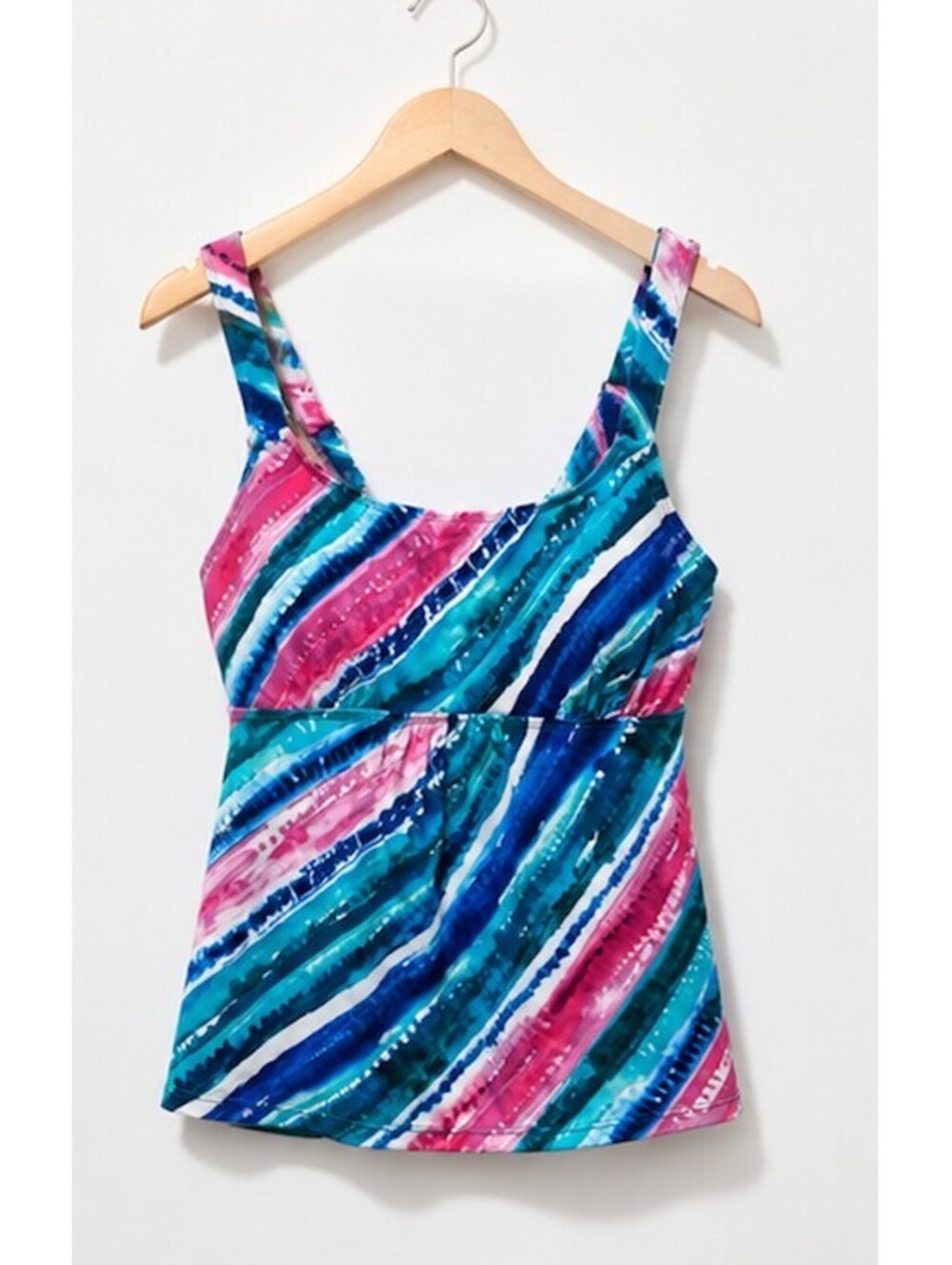 Women's Colorful Striped Adjustable Strap Tank Top